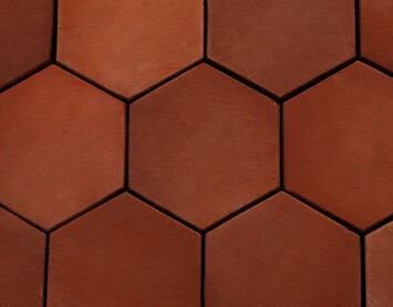 Hexagon paving